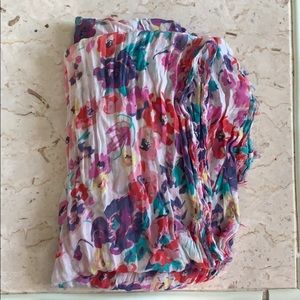 Floral infinity scarf